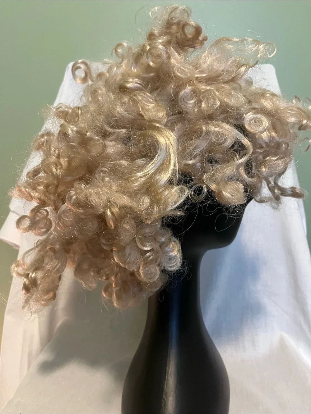 Blonde Curly Short Costume Wig